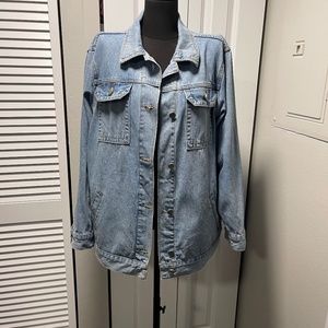 Asos Blue Denim Oversized Jacket Sz UK12/US 8/EU 40